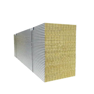 HUAAO Ściana pomieszczenia czystego Płaszczoprzewodowy panel izolowany termicznie z wełny skalnej