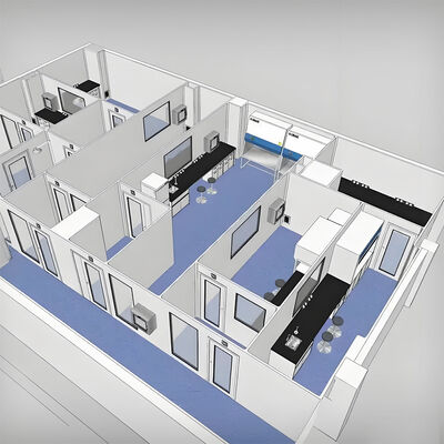 Szpital kontenerowy HUAAO Flat Pack Mobilny Prefabrykowany Dom Kontenerowy dla Szpitali, Klinik, Laboratoriów, Czystych Pomieszczeń, Rozwiązania na Zamówienie